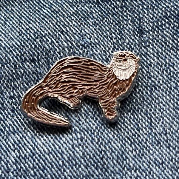 Otter Pin Badge - PATCHERS Pin Badge