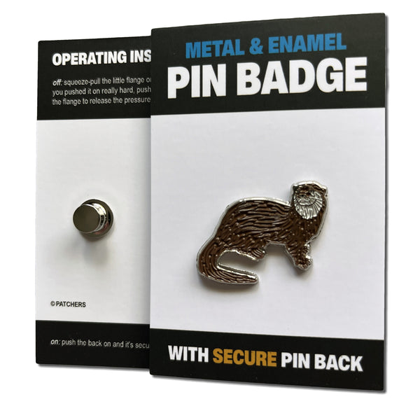 Otter Pin Badge - PATCHERS Pin Badge