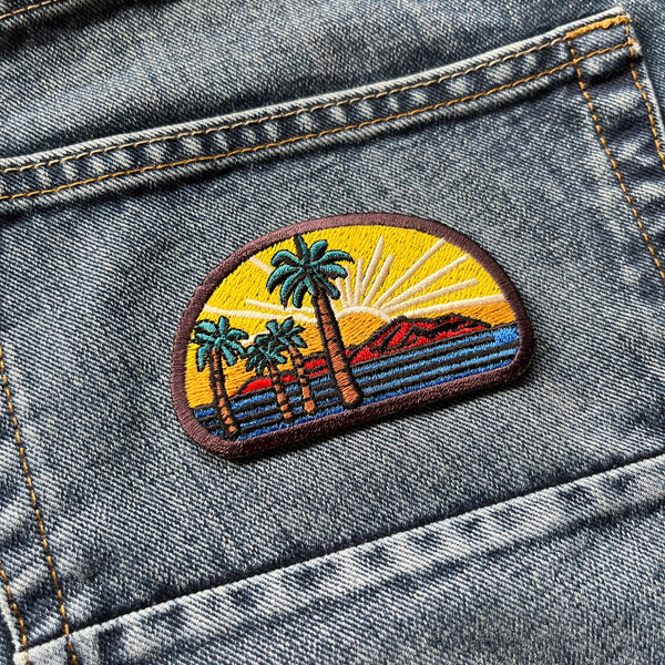 Palms and Sunset Patch - PATCHERS Iron on Patch