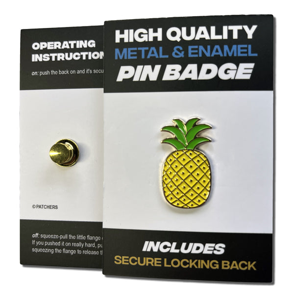 Pineapple Pin Badge - PATCHERS Pin Badge