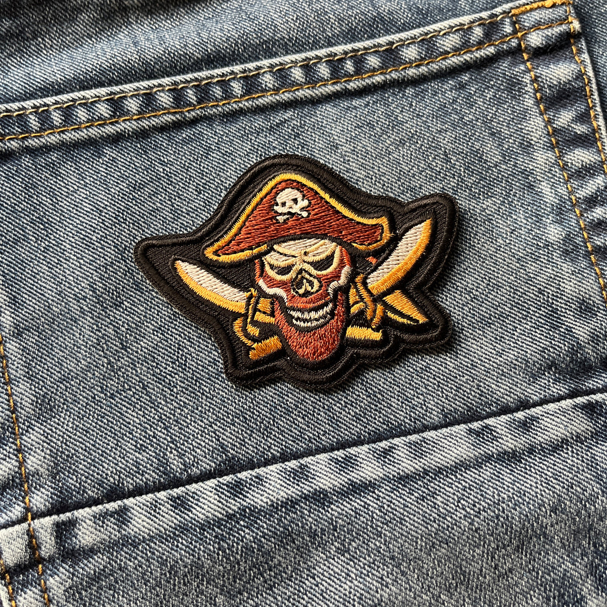 Embroidered Pirate Crossed Swords Iron on Sew on Patch – PATCHERS