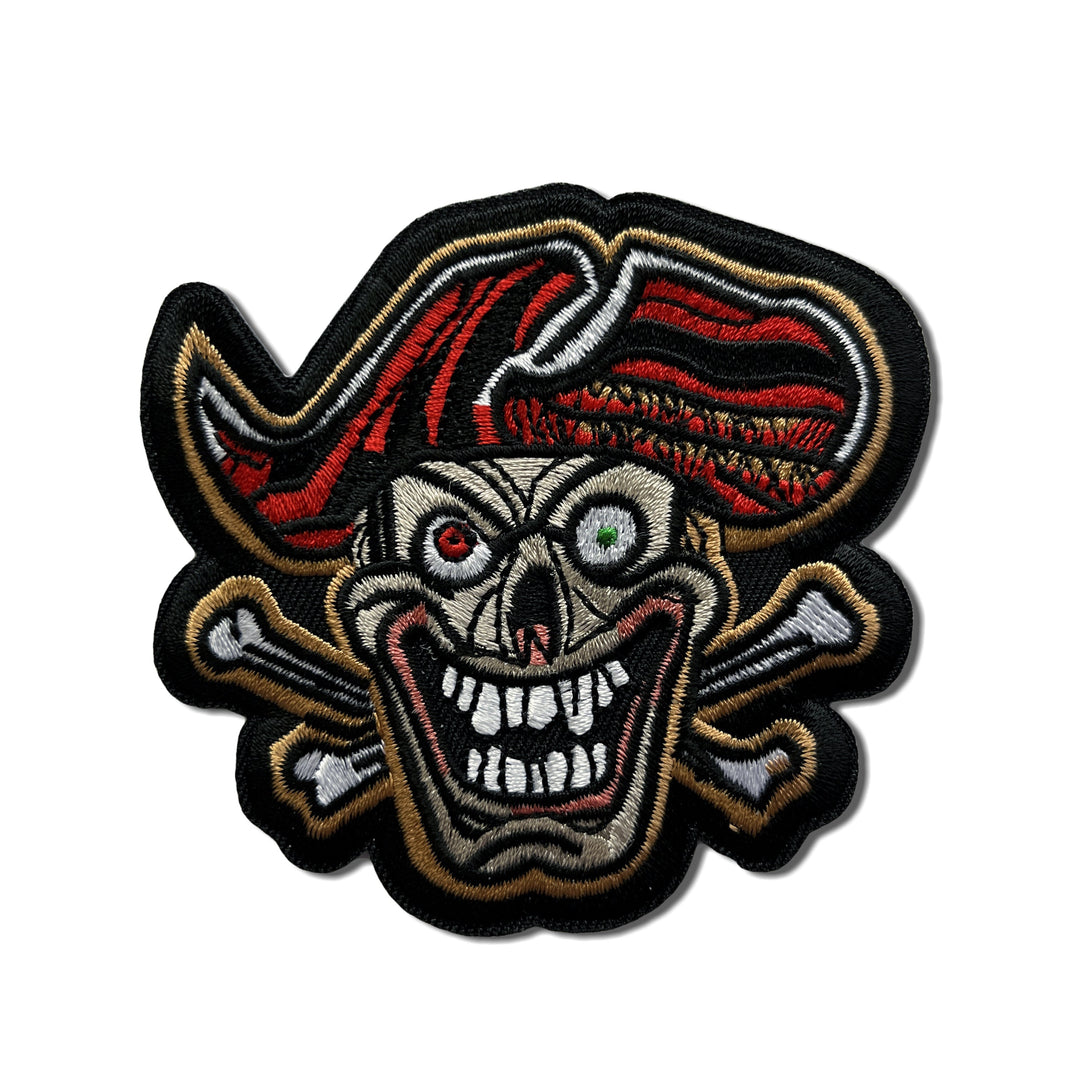 Patch Ricamata Gatto Pirata Con Teschio E Ossa – 6,2x6,4 Cm, Da Stirare O Cucire, Personalizza Abbigliamento E Zaini