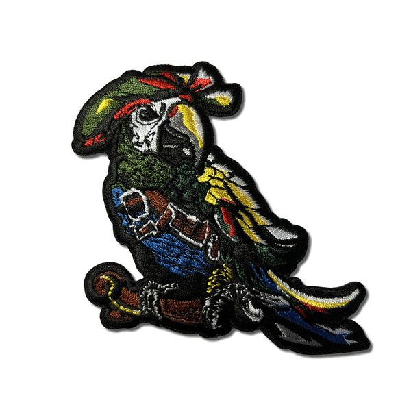 Pirate Parrot Hat Patch - PATCHERS Iron on Patch