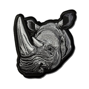 Rhino Head Patch - PATCHERS Iron on Patch