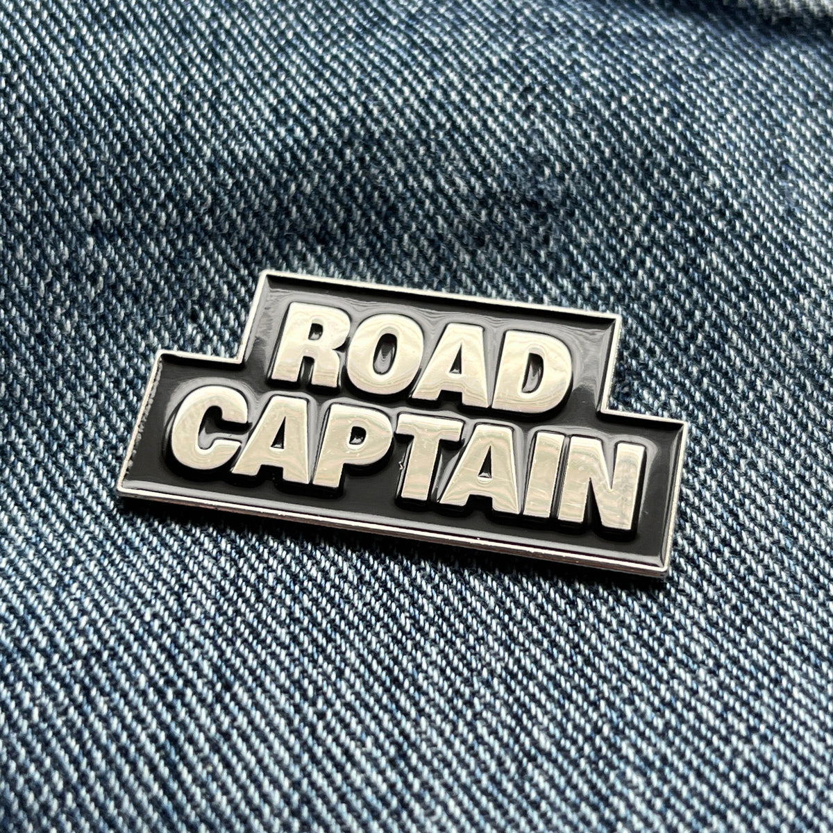 Metal & Enamel Road Captain Pin Badge with Secure Locking Backs – PATCHERS