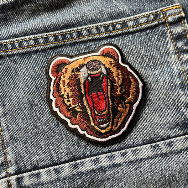 Roaring Bear Patch - PATCHERS Iron on Patch