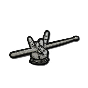 Rock On Drummer Patch - PATCHERS Iron on Patch