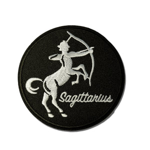Sagittarius Zodiac Round Patch - PATCHERS Iron on Patch