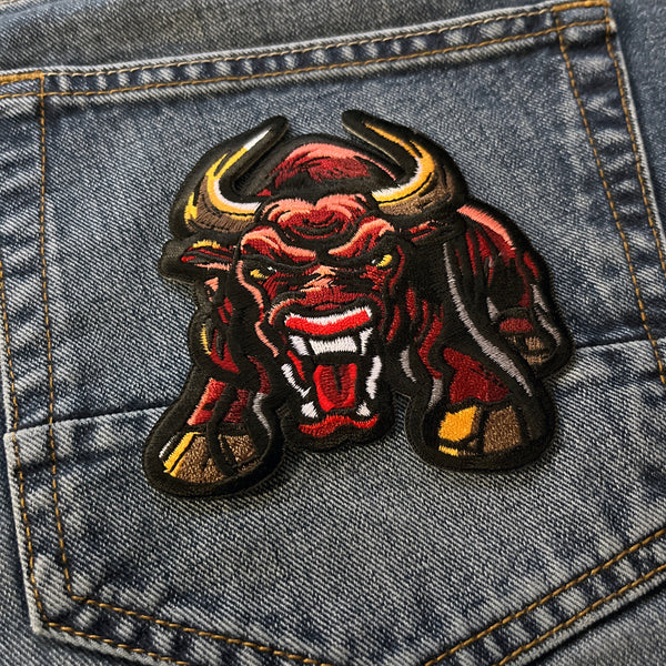 Scary Bull Patch - PATCHERS Iron on Patch