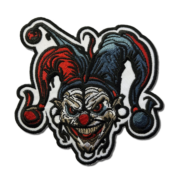 Scary Jester Clown Patch - PATCHERS Iron on Patch