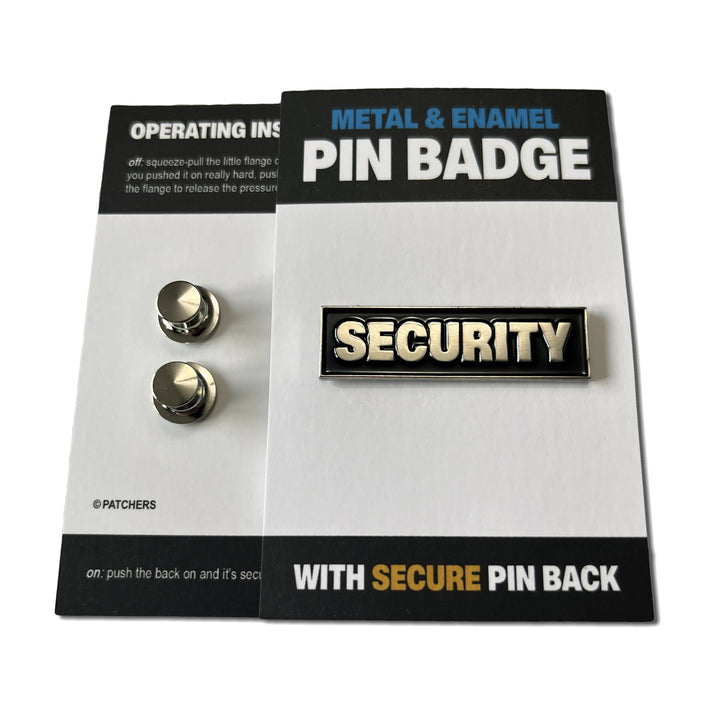 Vip Protection Pin Metal & Enamel Security Pin Badge with Secure Locking Backs – PATCHERS