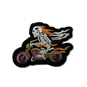 Skeleton Rider Patch - PATCHERS Iron on Patch