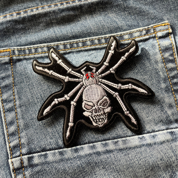 Skull Spider Patch - PATCHERS Iron on Patch