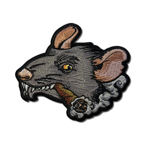 Smoking Rat Patch - PATCHERS Iron on Patch