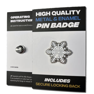 Snowflake Pin Badge - PATCHERS Pin Badge
