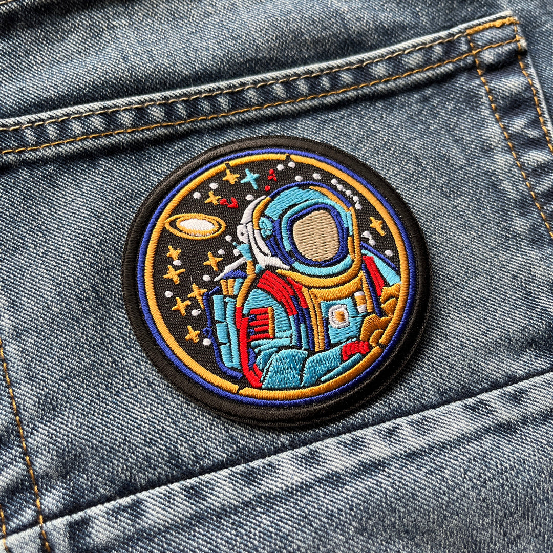 Embroidered Space Astronaut Iron on Sew on Patch – PATCHERS
