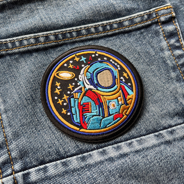 Embroidered Space Astronaut Iron on Sew on Patch – PATCHERS