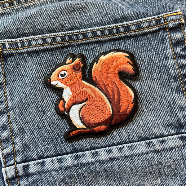 Squirrel Patch - PATCHERS Iron on Patch