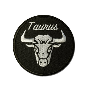 Taurus Zodiac Round Patch - PATCHERS Iron on Patch