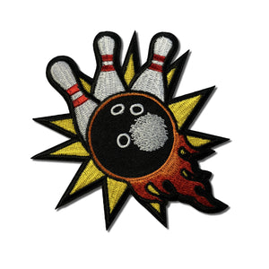 Ten Pin Bowling Patch - PATCHERS Iron on Patch