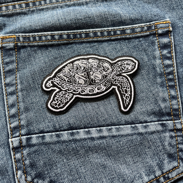 Embroidered Tribal Turtle Iron on Sew on Patch – PATCHERS