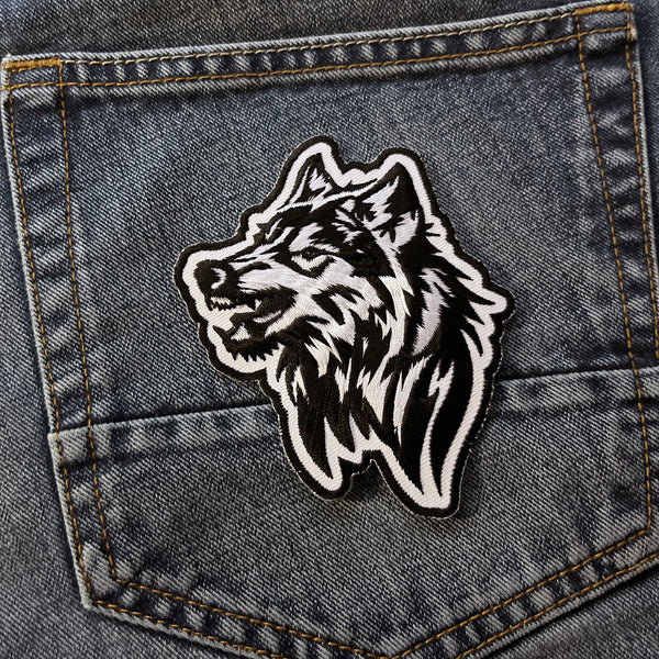 Tribal Wolf Patch - PATCHERS Iron on Patch