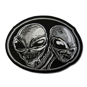 Two Aliens Patch - PATCHERS Iron on Patch