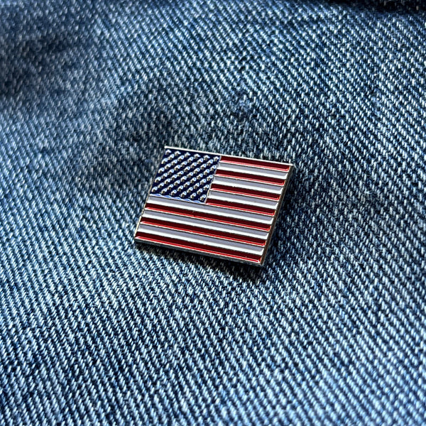 US Flag Pin Badge - PATCHERS Pin Badge