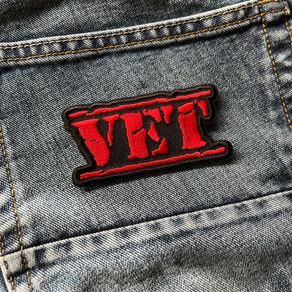 Vet Old Stamper Red Patch - PATCHERS Iron on Patch