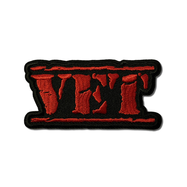 Vet Old Stamper Red Patch - PATCHERS Iron on Patch