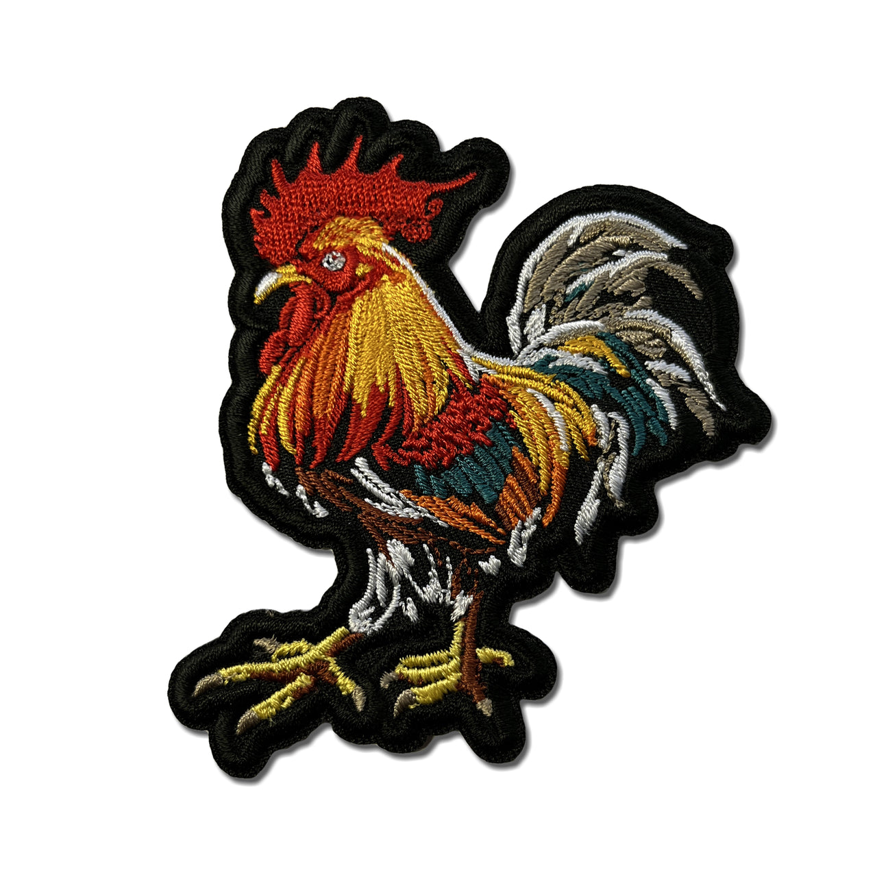 Embroidered Vibrant Cockerel Rooster Iron on Sew on Patch – PATCHERS