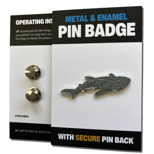 Whale Shark Pin Badge - PATCHERS Pin Badge