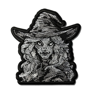 Witch Black Grey Patch - PATCHERS Iron on Patch