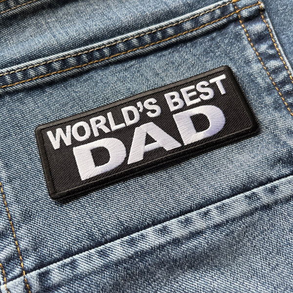 World's Best Dad Patch - PATCHERS Iron on Patch