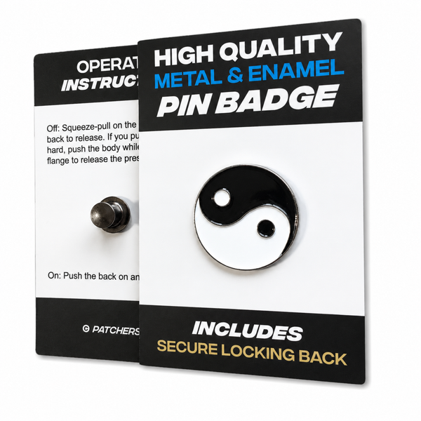 Yin Yang Pin Badge