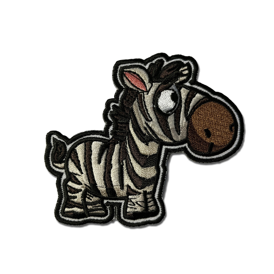 Embroidered Zebra Iron on Sew on Patch – PATCHERS