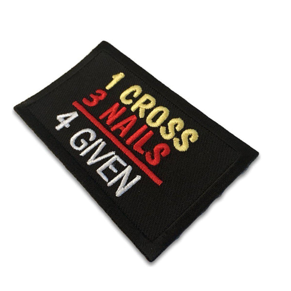 1 Cross 3 Nails 4 Given Patch - PATCHERS Iron on Patch