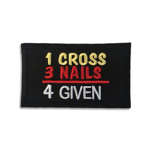 1 Cross 3 Nails 4 Given Patch - PATCHERS Iron on Patch