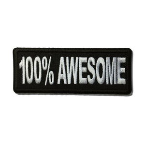 100% Awesome Patch - PATCHERS Iron on Patch