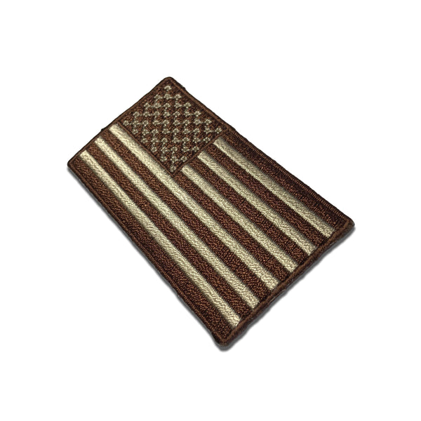 2½" American US Flag Earth Terrain Patch - PATCHERS Iron on Patch
