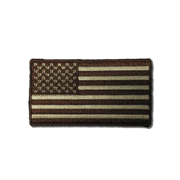 2½" American US Flag Earth Terrain Patch - PATCHERS Iron on Patch