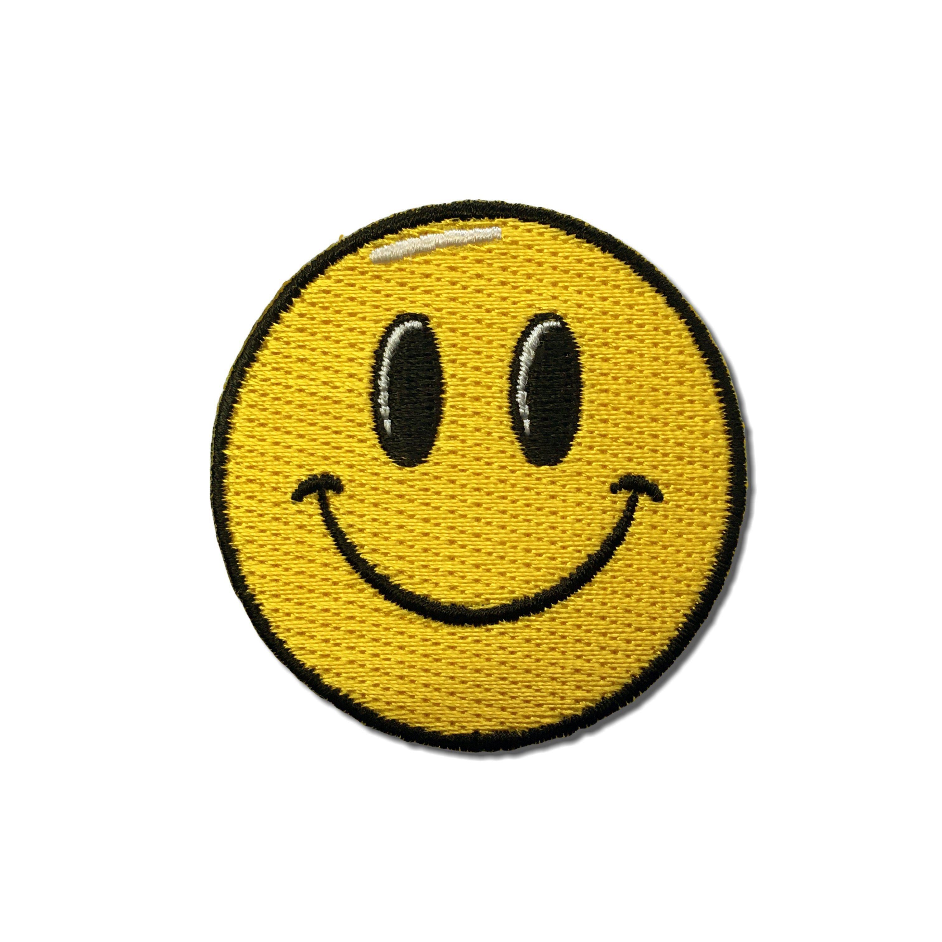 SMILING EMOJI STICK-ON FABRIC PATCH | EMOJI PATCHES