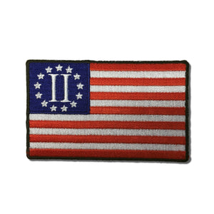 3½" Second Revolution American US Flag Patch - PATCHERS Iron on Patch