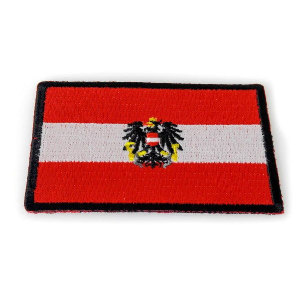 3" Austria Austrian Flag Patch - PATCHERS Iron on Patch