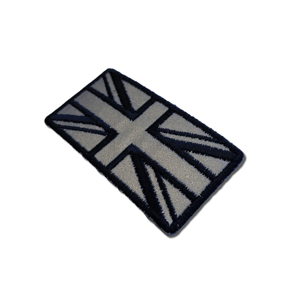 3" British UK Flag Reflective Union Jack Patch - PATCHERS Iron on Patch