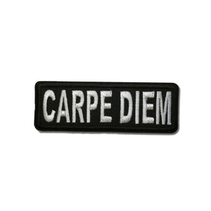 3" Carpe Diem (Seize The Day in Latin) Patch - PATCHERS Iron on Patch