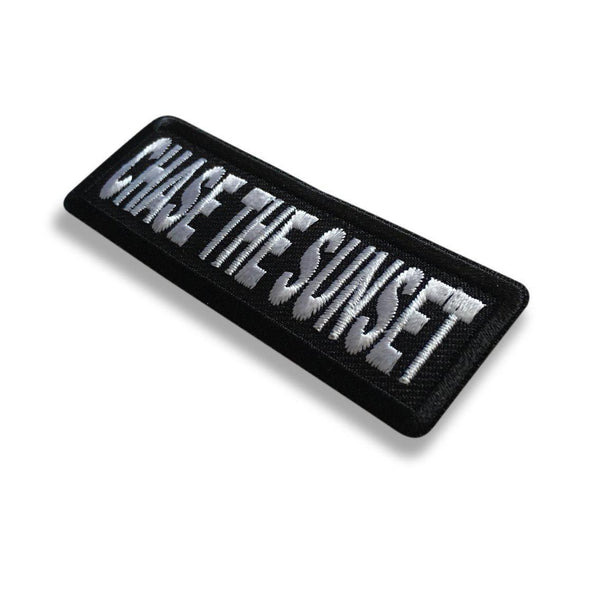 3" Chase The Sunset Patch - PATCHERS Iron on Patch
