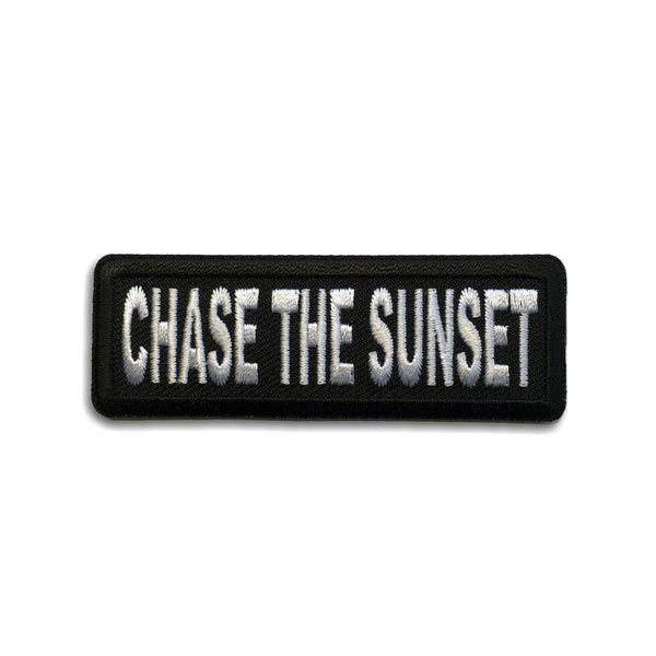 3" Chase The Sunset Patch - PATCHERS Iron on Patch