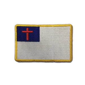 3" Christian Flag Patch - PATCHERS Iron on Patch