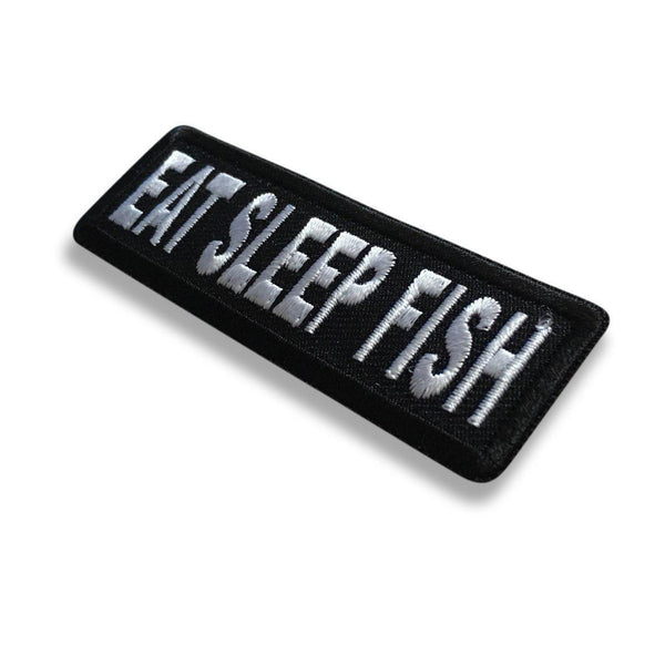 3" Eat Sleep Fish Patch - PATCHERS Iron on Patch